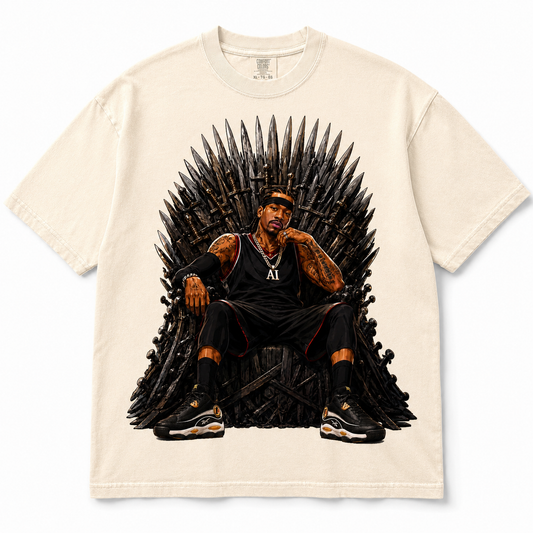 Answer to Him Graphic Tee on ivory Comfort Colors shirt