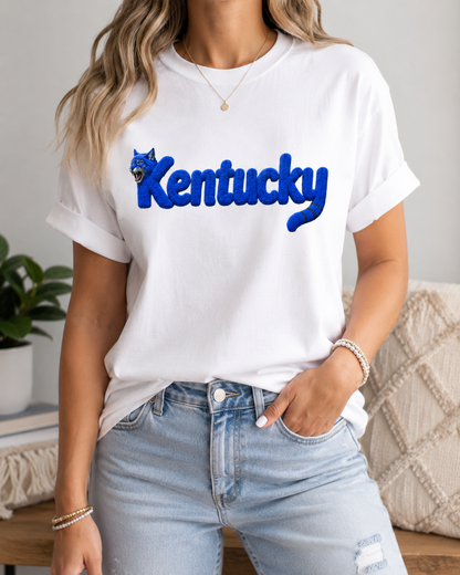 Kentucky Wildcat Tee — Chenille Lettering