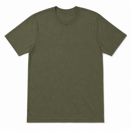 Bella+Canvas 3001 Unisex Tee — Army color mockup
