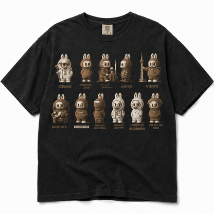 Choose Your Era graphic tee — Black color mockup