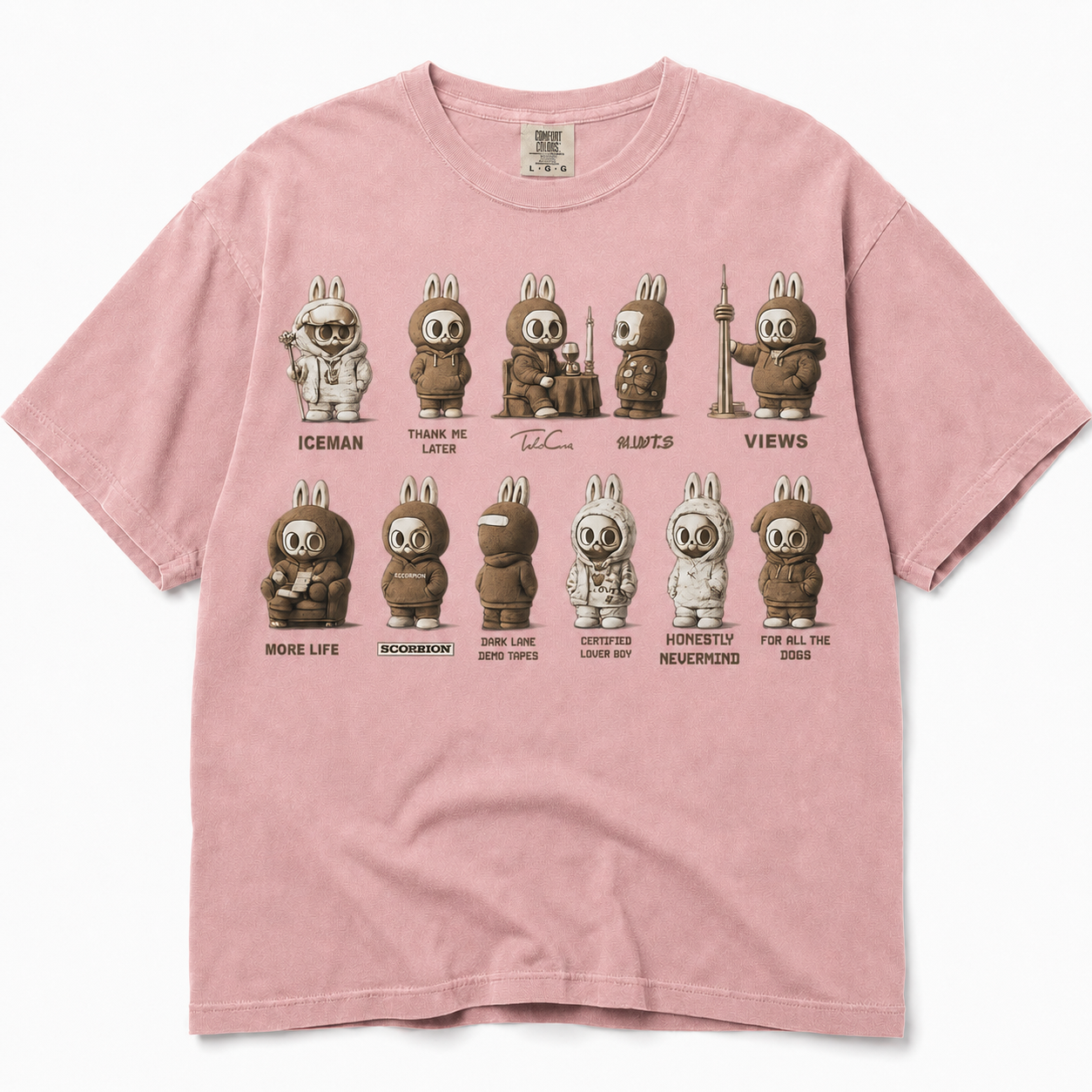 Choose Your Era graphic tee — Blossom color mockup