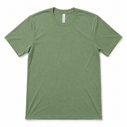 Bella+Canvas 3001 Unisex Tee — Leaf color mockup