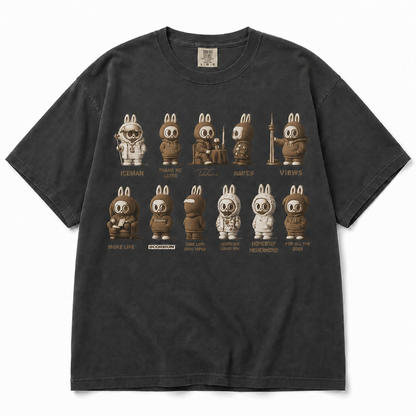 Choose Your Era graphic tee — Pepper color mockup