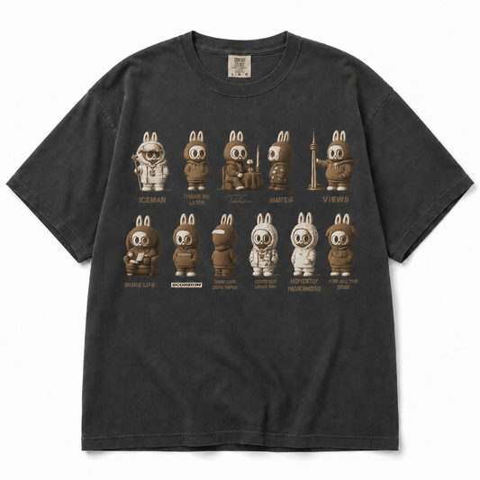 Choose Your Era graphic tee — Pepper color mockup