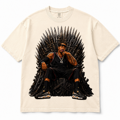 Answer to Him Graphic Tee on ivory Comfort Colors shirt