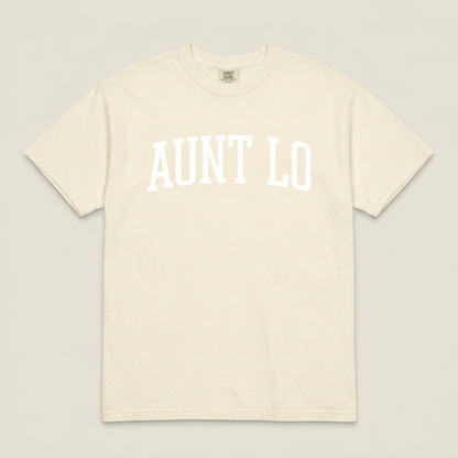 Aunt Lo Tee — Comfort Colors Ivory Front