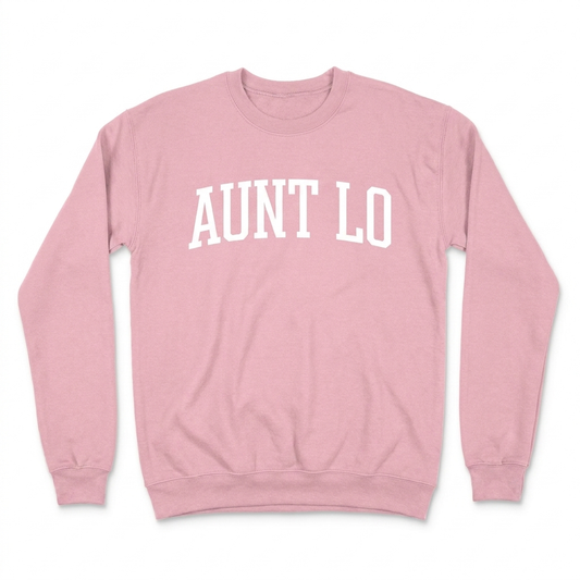 Aunt Lo Tee — Crewneck Light Pink Hero