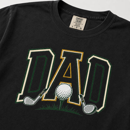 Close-up print detail for Golf Dad Graphic Tee