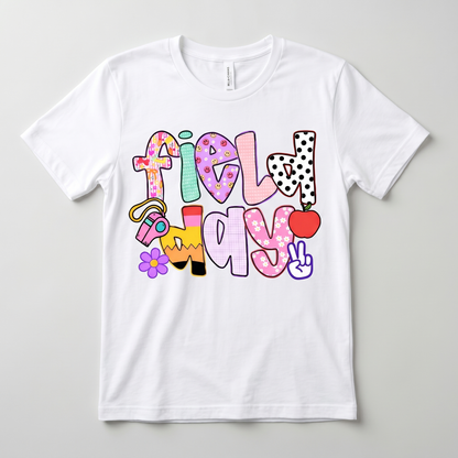 NC Field Day Tee — White flat lay front