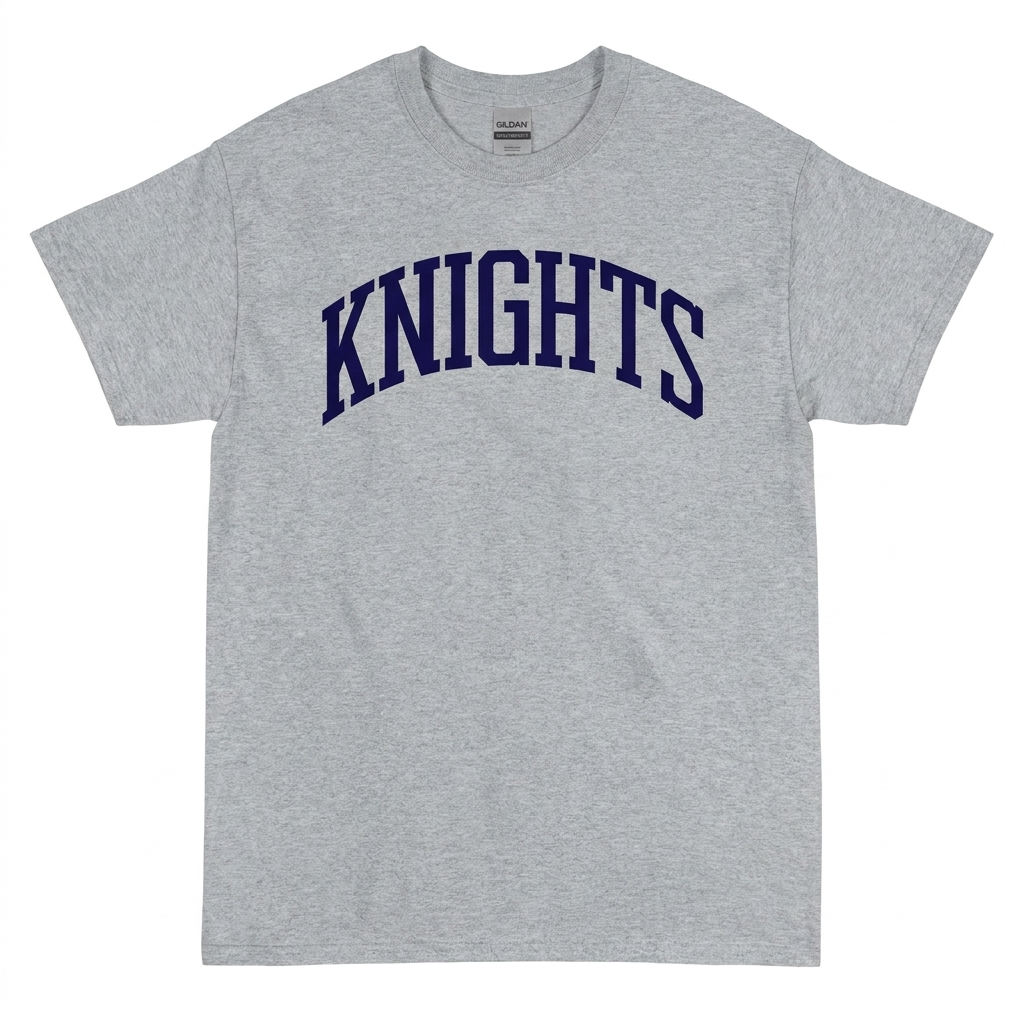 Knights Arch Graphic Tee - Heavyweight Tee Sport Gray