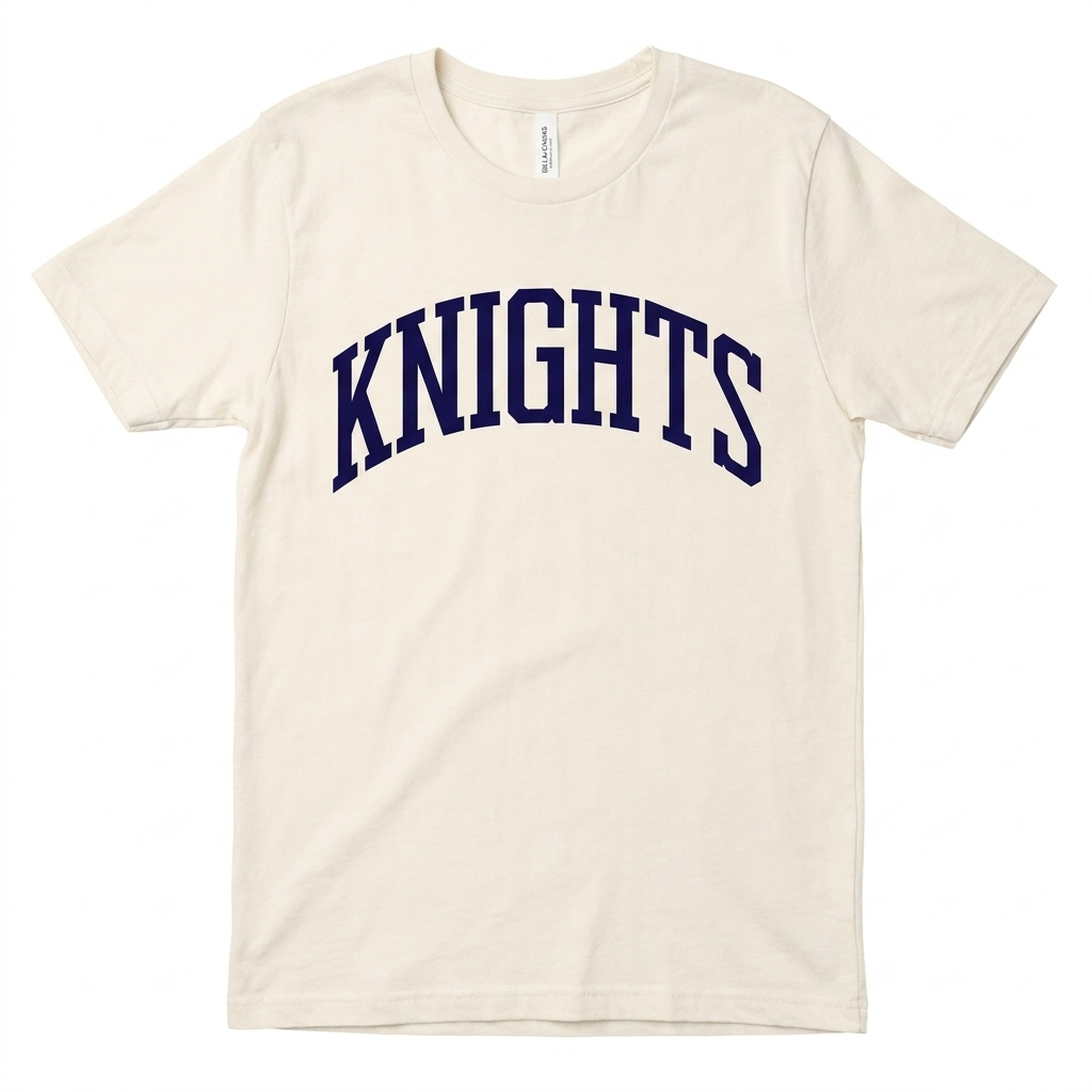 Knights Arch Graphic Tee - Bella+Canvas Natural