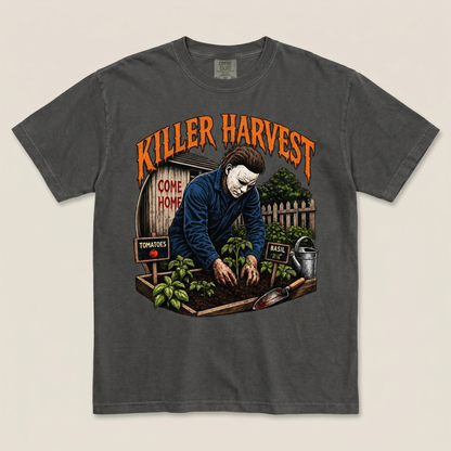Killer Harvest Graphic Tee — alternate garment mockup