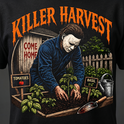 Killer Harvest Graphic Tee — detail close-up