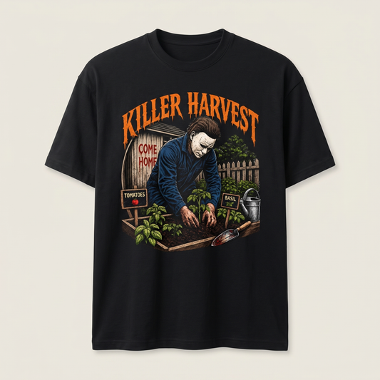 Killer Harvest Graphic Tee — hero mockup
