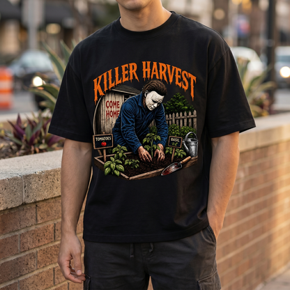 Killer Harvest Graphic Tee — lifestyle worn photo