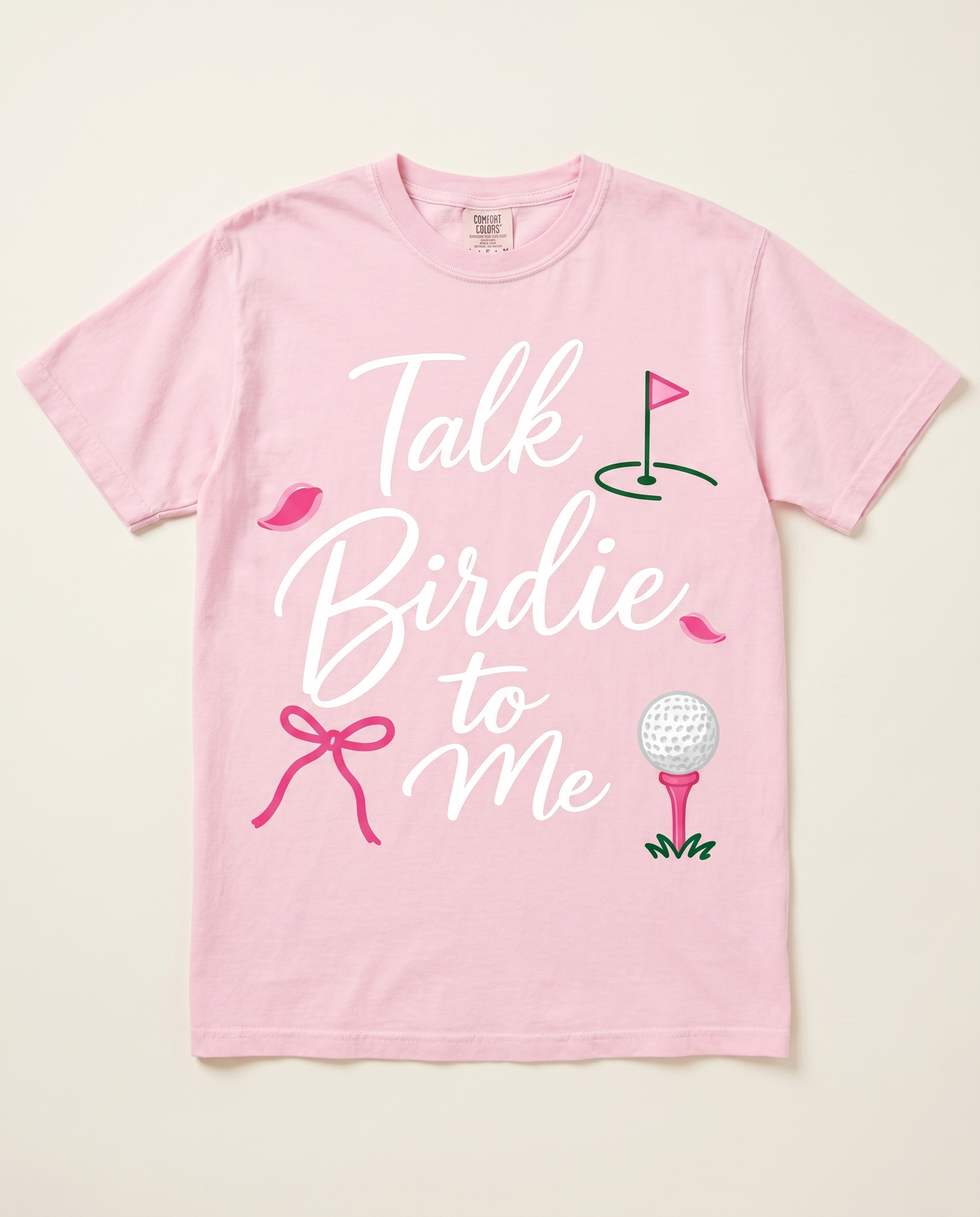 Talk Birdie to Me — Comfort Colors Blossom front