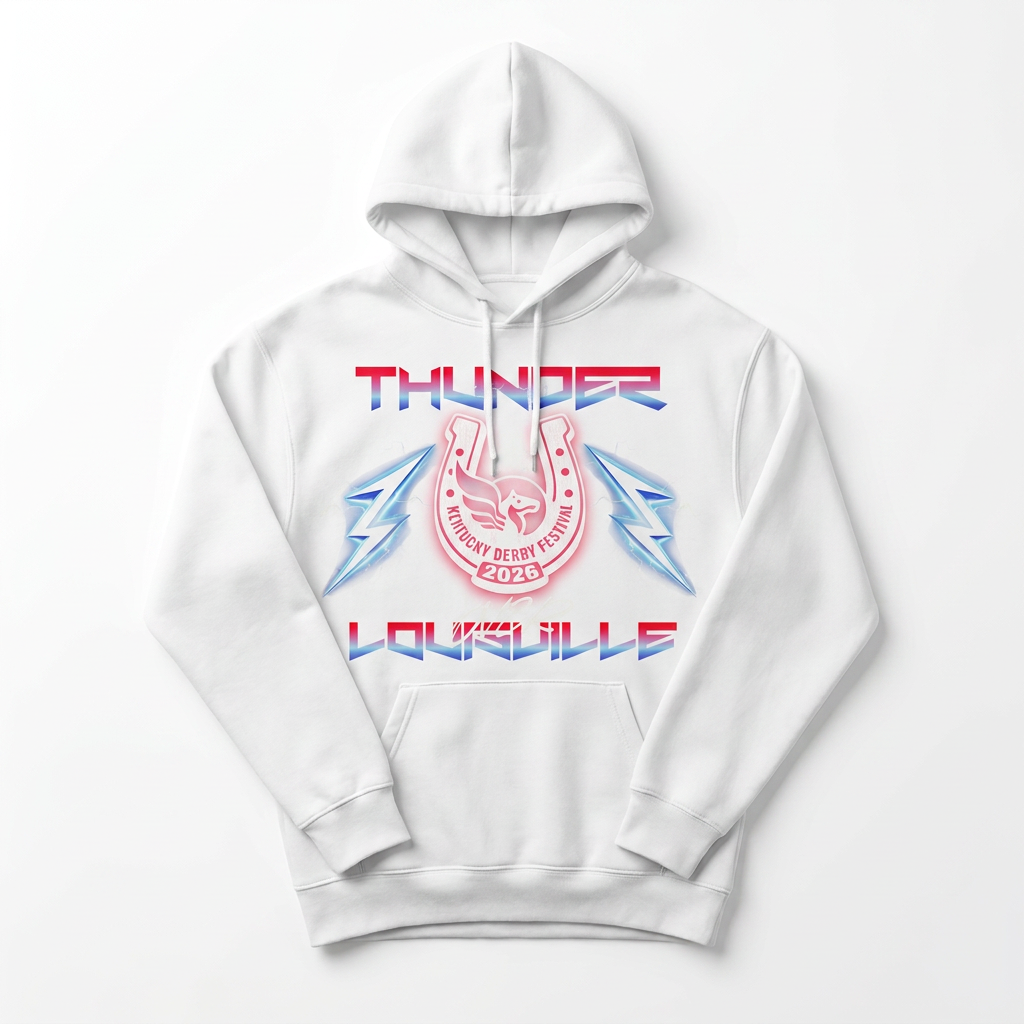 thunder 2026 tee hoodie white studio